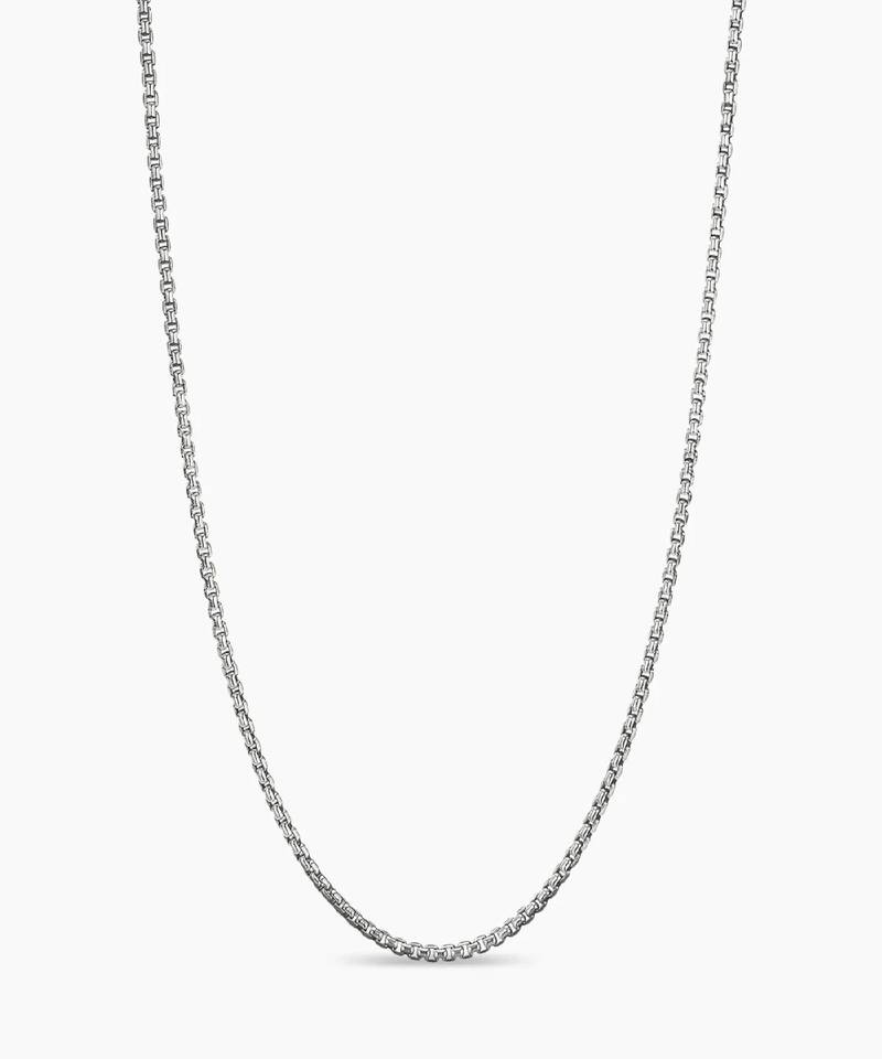 Pure 925 silver box chain for men & women