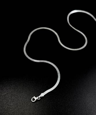 Pure 925 silver snake chain for men & women 2