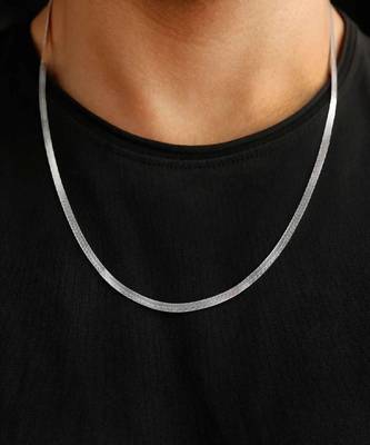 Pure 925 silver snake chain for men & women 4