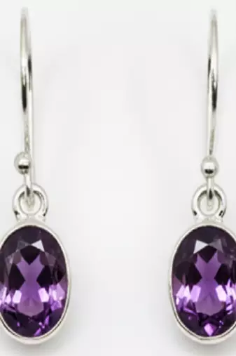 Pure 925 silver amethyst set for women