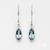 Pure 925 silver blue topaz set for women
