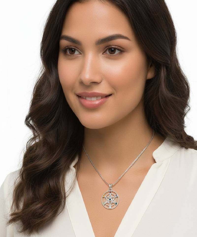 Pure 925 silver chakra of life for men & women