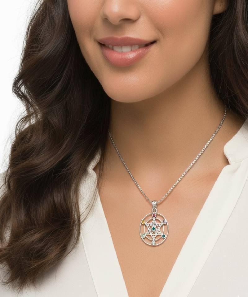 Pure 925 silver chakra of life for men & women