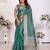 Green weaving soft organza saree with blouse