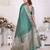 Green weaving soft organza saree with blouse