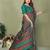 Rama printed mal cotton saree with blouse