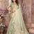 Green weaving soft organza saree with blouse