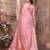 Pink weaving soft organza saree with blouse