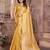 Yellow weaving soft organza saree with blouse