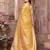 Yellow weaving soft organza saree with blouse