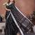 Black weaving linen cotton saree with blouse
