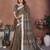Brown weaving linen cotton saree with blouse