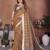 Coffee weaving linen cotton saree with blouse