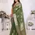 Green weaving soft organza saree with blouse
