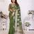 Green weaving soft organza saree with blouse