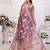 Mauve weaving soft organza saree with blouse