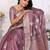 Mauve weaving soft organza saree with blouse