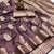 Mauve weaving soft organza saree with blouse