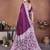 purple handmade bhandhej viscos silk blend saree with blouse