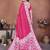 pink handmade bhandhej viscos silk blend saree with blouse