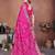 pink handmade bhandhej viscos silk blend saree with blouse