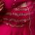 Magenta zari embroidered georgette anarkali kurta plazzo & dupatta set