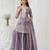 Lavender gold crush embroidered suit 