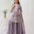Lavender gold crush embroidered suit 