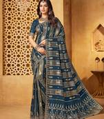 Viscose saree with jharkan work & designer weaving     party, cocktail & festival wear