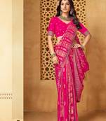 Viscose saree with jharkan work & designer weaving     party, cocktail & festival wear