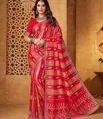 Elegant viscose saree with jharkan work | designer weaving | party & cocktail collection