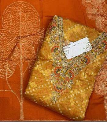 Mustard chanderi silk designer wedding-salwar-kameez 1