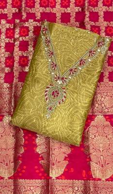 Mehendi chanderi silk fashion festive-salwar-suits 1