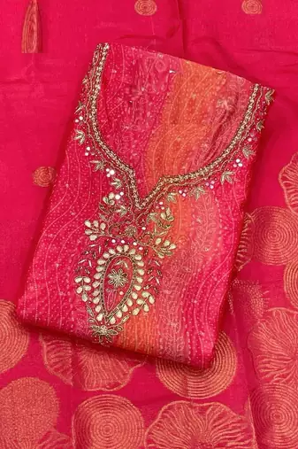 Magenta chanderi silk designer ethnic-suits