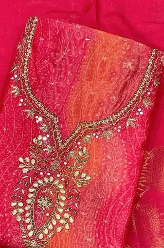Magenta chanderi silk designer ethnic-suits