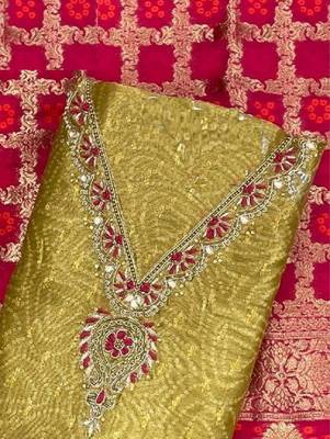 Mehendi chanderi silk fashion festive-salwar-suits 2