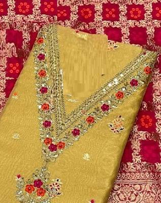 Mustard chanderi silk fashion silk-salwar-kameez 2