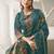 teal lawn cotton digital printed dress material