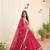 Faux Blooming Heavy Sequins Embroidered Stitched Gown with Dupatta     Pink | 56" Length