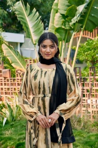 Sarinku Abaya Georgette Dress for Stylish Abaya Dress for Women& Girl's Casual Wear