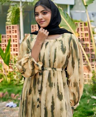 Sarinku Abaya Georgette Dress for Stylish Abaya Dress for Women& Girl's Casual Wear 2