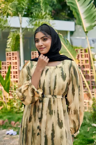 Sarinku Abaya Georgette Dress for Stylish Abaya Dress for Women& Girl's Casual Wear
