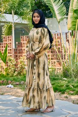 Sarinku Abaya Georgette Dress for Stylish Abaya Dress for Women& Girl's Casual Wear 4