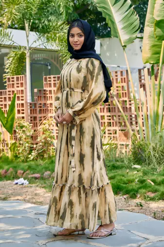 Sarinku Abaya Georgette Dress for Stylish Abaya Dress for Women& Girl's Casual Wear