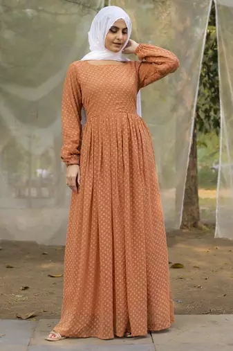 Sarinku Women's Abaya Dress Fabric Georgette for Women and Girl's Abaya