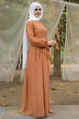 Sarinku Women's Abaya Dress Fabric Georgette for Women and Girl's Abaya