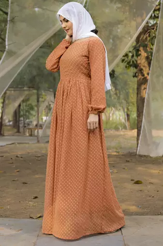 Sarinku Women's Abaya Dress Fabric Georgette for Women and Girl's Abaya