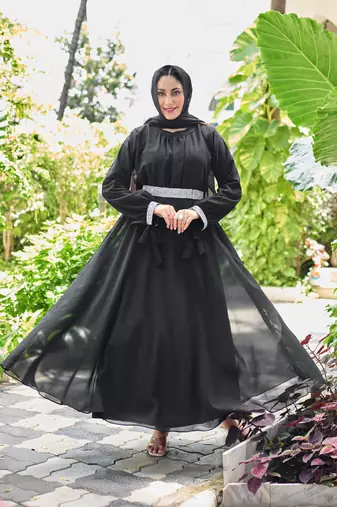  Abaya Georgette Dress for Stylish Abaya Dress for Women& Girl's Casual Wear