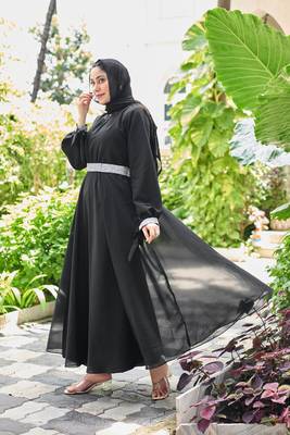 Abaya Georgette Dress for Stylish Abaya Dress for Women& Girl's Casual Wear 3