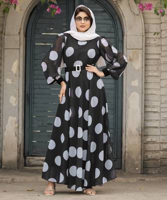 Abaya Georgette Dress for Women & Girl's Abaya Casual Wear 1